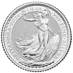 Monster Box of 380 2026 Britannia Quarter Ounce Silver Coins