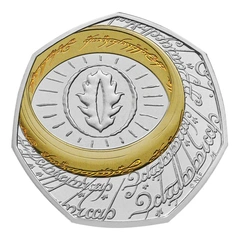 2026 50p Eye of Sauron - 25th anniversary of The Lord of the Rings Proof Silver Coin Boxed