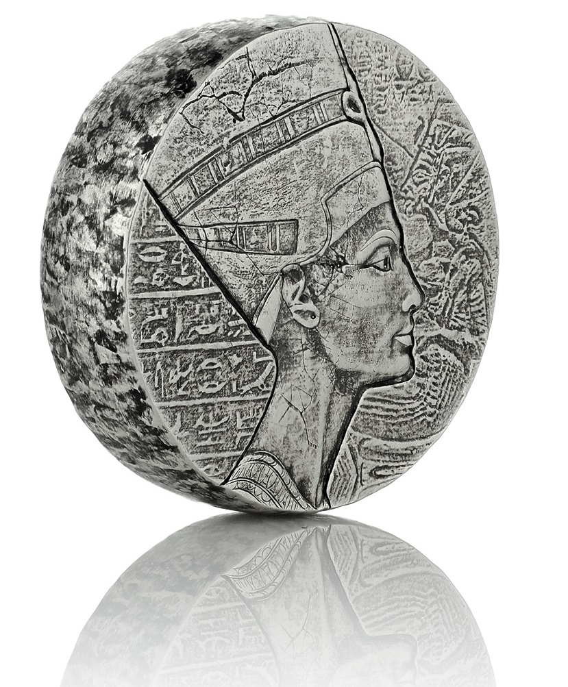 Egyptian Relics Queen Nefertiti Silver Coin 5oz